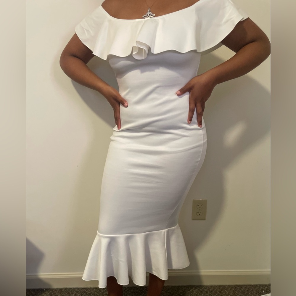 SHEIN white dress